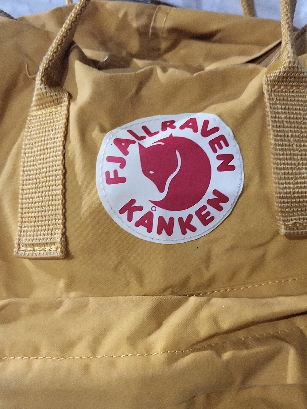 Fjallraven Kanken Backpack in Mustard/Tan Yellow